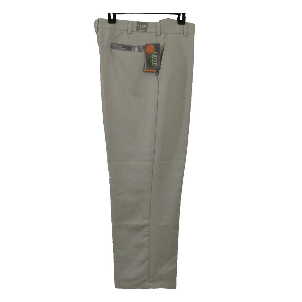 IZOG Golf Mens Slacks 34"W x 30"L Beige Sun Control UPF-50 Cool-FX Pants NWT $60